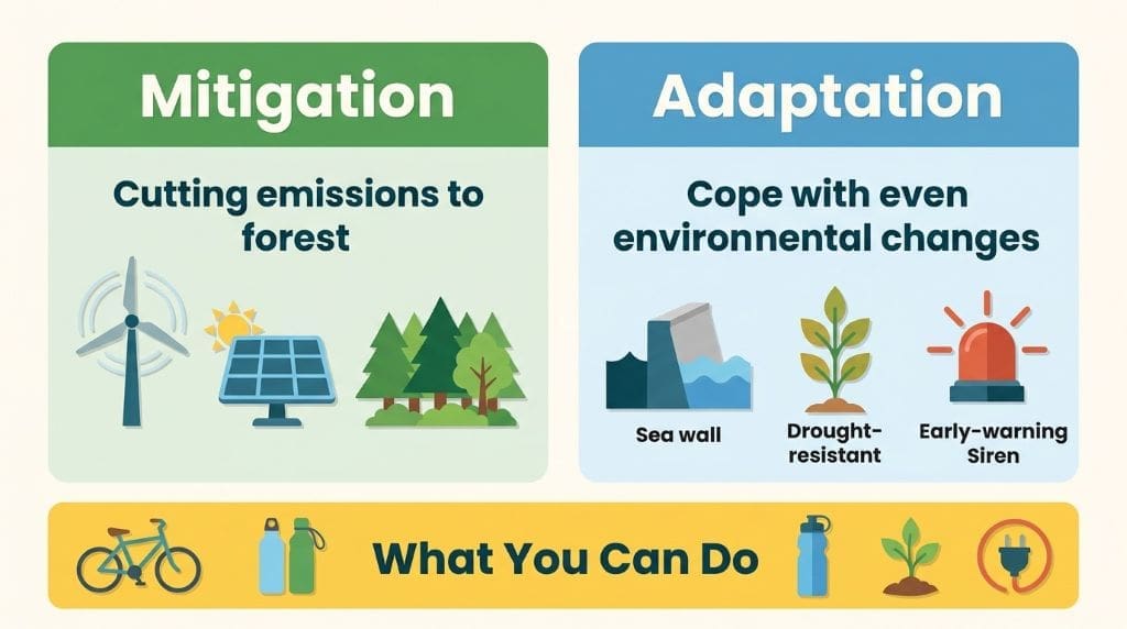 Students participating in environmental sustainability projects and community action initiatives.